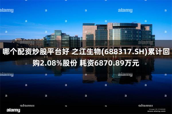 哪个配资炒股平台好 之江生物(688317.SH)累计回购2.08%股份 耗资6870.89万元