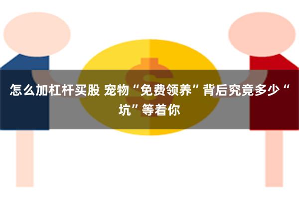 怎么加杠杆买股 宠物“免费领养”背后究竟多少“坑”等着你